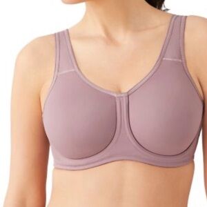 Wacoal Simone Sports Bra Purple Pink Color Size 36C High Impact